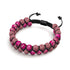 Jaspe océanique fuchsia | Bronze à canon | Bracelet Diffuseur Pierre de Lave